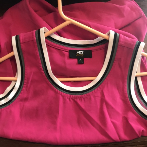 Sleeveless fuchsia dress by ABS Allen Schwartz size S - Picture 3 of 5